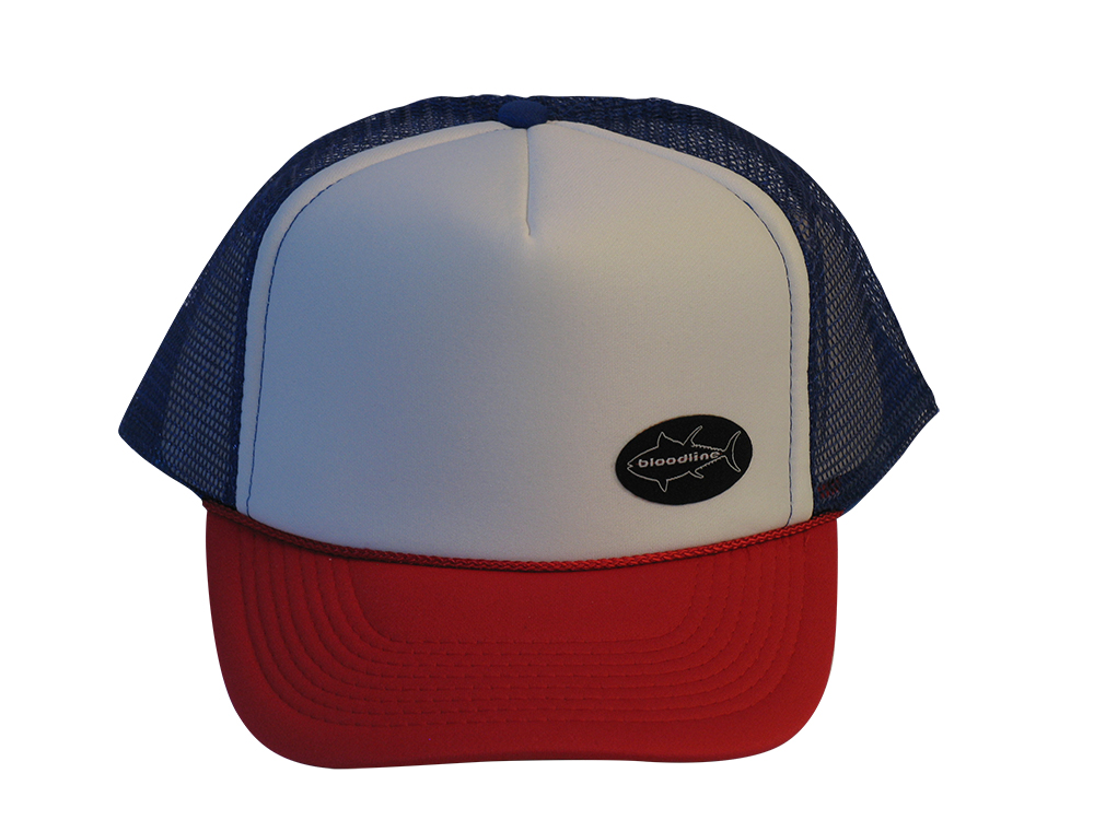 Red White and Blue Trucker /Small Oval Patch