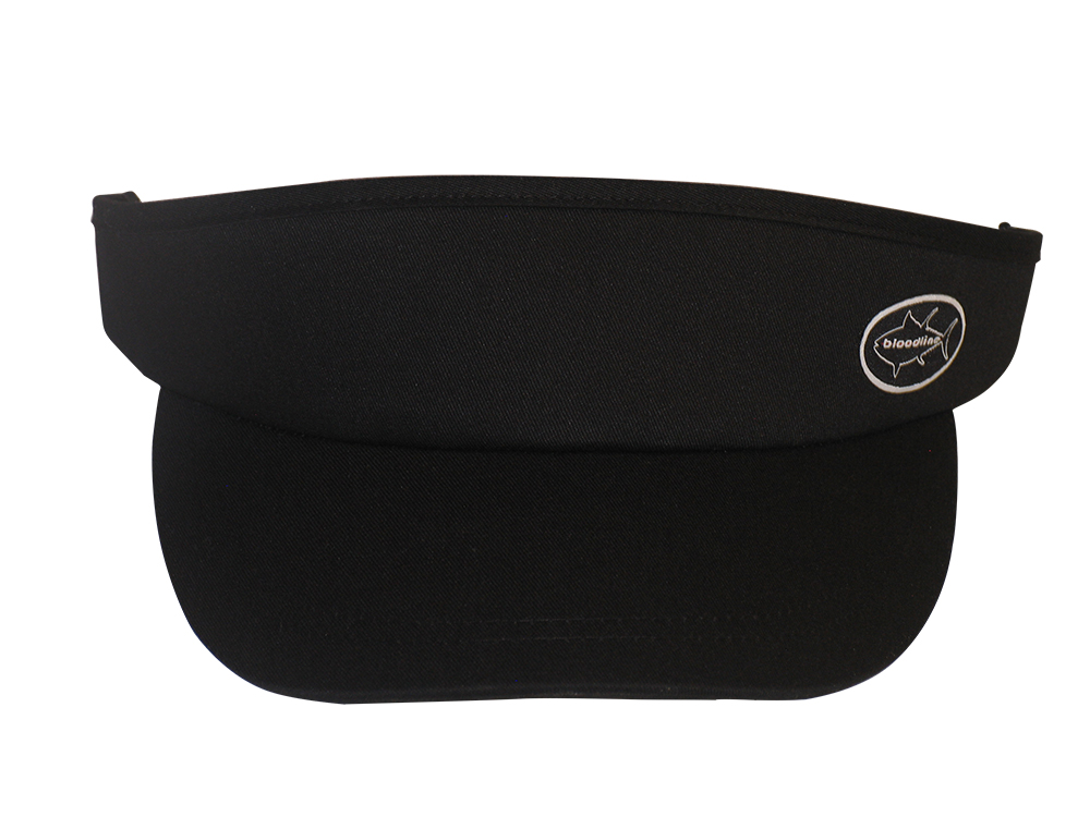 Black Golf Visor / Oval Smal Patch